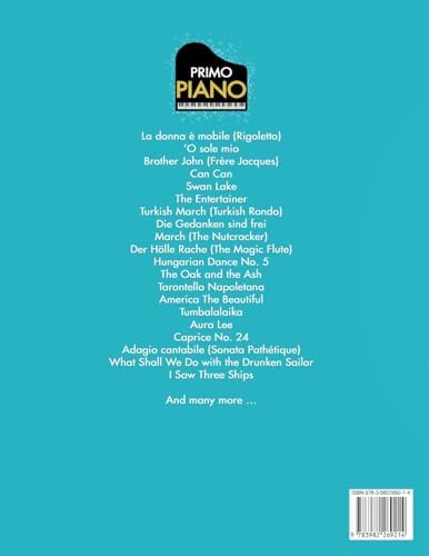 Primo Piano. Easy Piano Music for Adults: 55 Timeless Piano Songs for Adult Beginners with Downloadable Audio