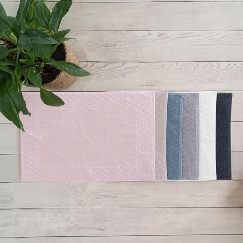 Soley | Alana | Yumuşak Pamuklu Pirinç Örgü Ayak Havlusu BEJ