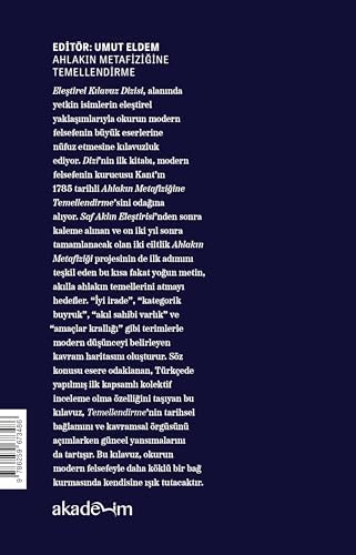 Ahlakın Metafiziğine Temellendirme - Eleştirel ...