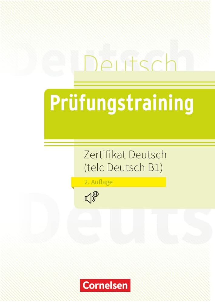 Prüfungstraining Zertifikat Deutsch-Telc B1 - Cornelsen