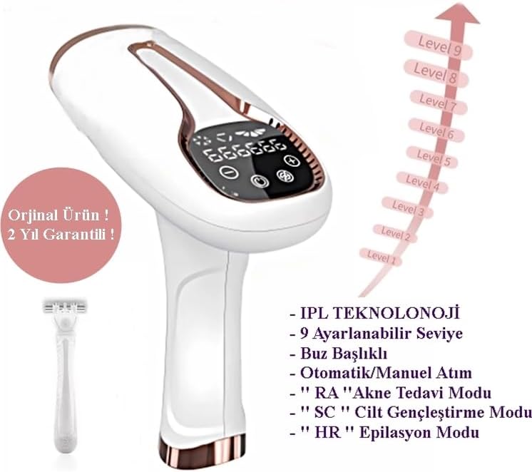 Buz Lazer Epilasyon 999.999 Atım- Cilt Gençleştirici- Giderici- Lazer Epilasyon Aleti