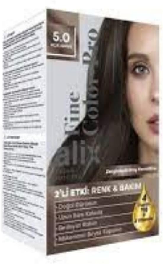 Alix Kit Saç Boyası 50 ml 5.0 Açık Kahve