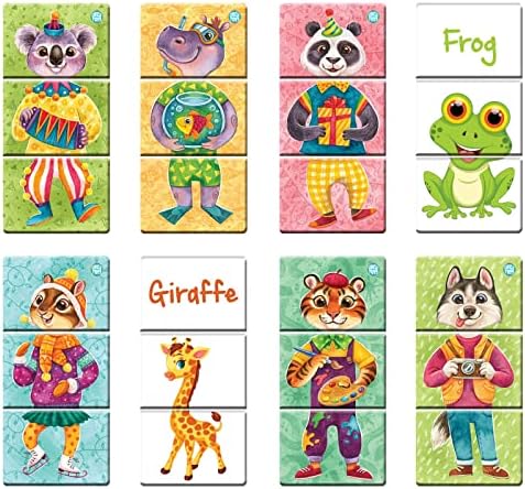 Circle Toys CRCL031 Animals Mix & Match, Çok Renkli