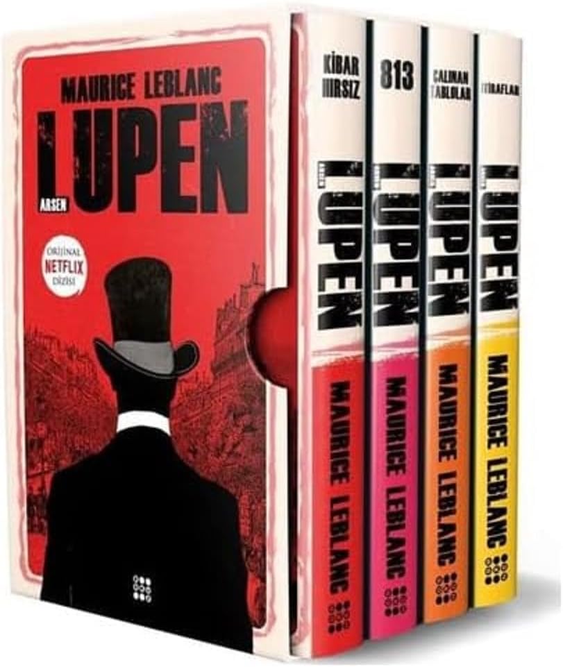 Arsen Lüpen-kutulu Kırmızı Set (4 Kitap Takım)