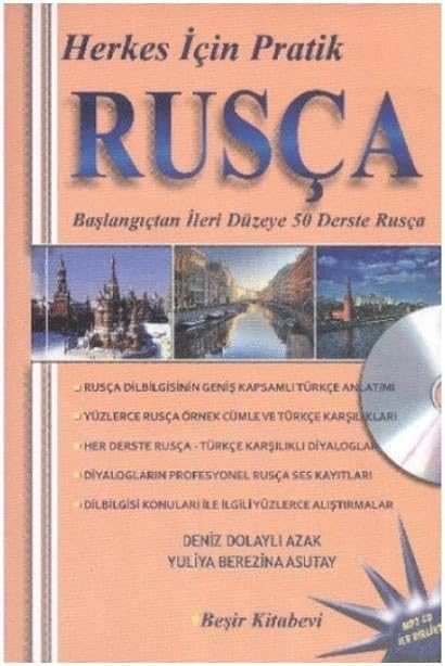 Herkes İçin Pratik Rusça (Cd'li): Başlangıçtan İleri Düzeye 50 Derste Rusça