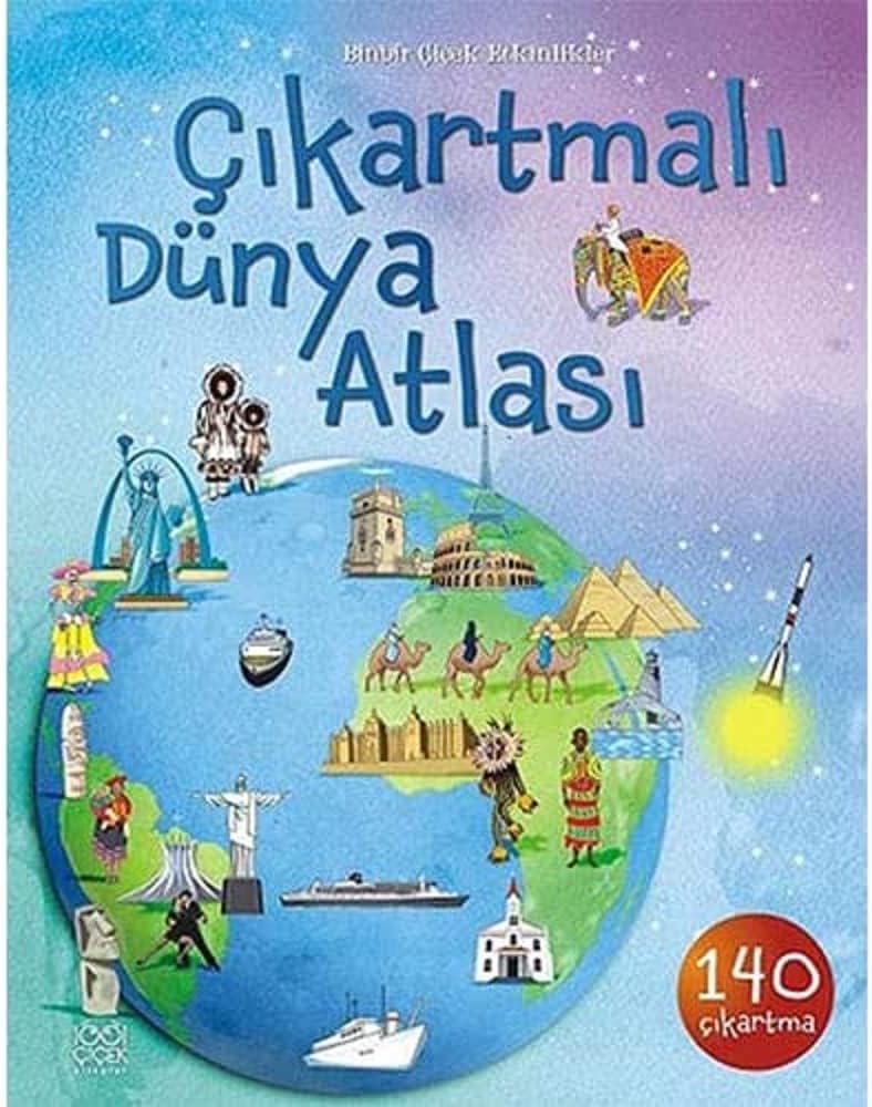 ÇIKARTMALI DÜNYA ATLASI: 140 Çıkartma