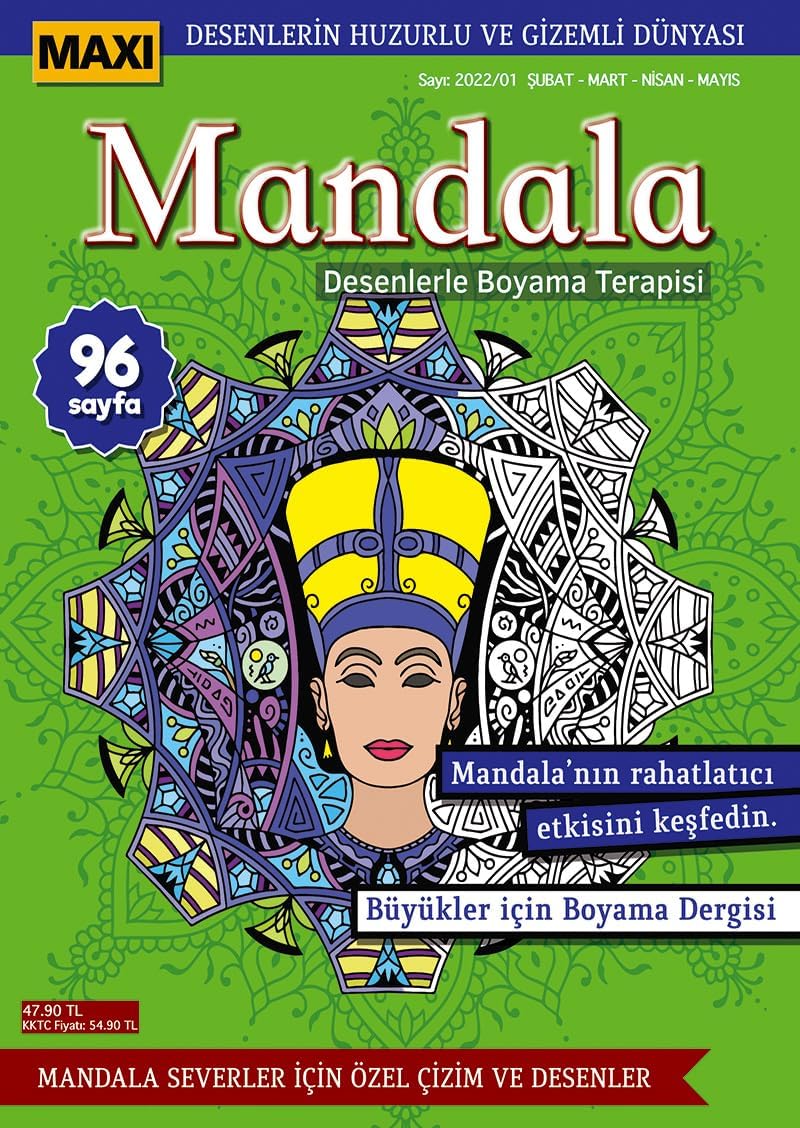 Maxi Mandala Desenlerle Boyama Terapisi 6