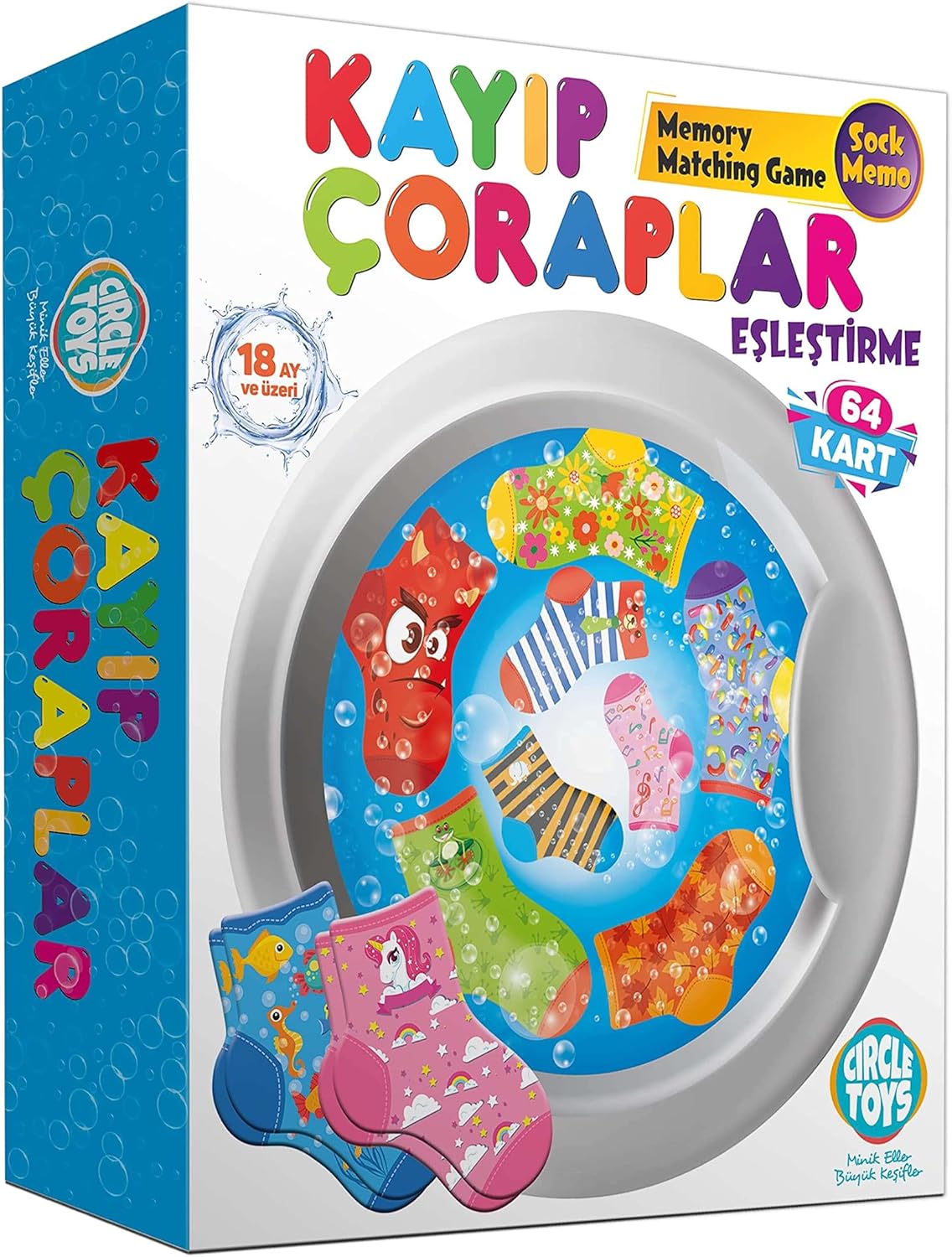 Circle Toys CRCL018 Kayıp Çoraplar, Çok Renkli