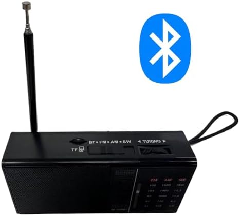 Meir M-568BT Mini Cep Radyosu Bluetooth Hoparlör Şarjlı FM Radyo Micro SD MP3 Desteği AUX Kulaklık Çıkışı