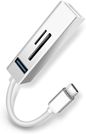 BN08 ve İçin 5 in 1 Alüminyum Type-C to USB 5GBPS 3.0 Çoklayıcı Hafıza Kartı Okuyucu OTG