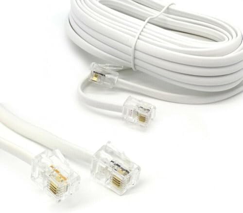 Telefon Kablo, RJ11 Bağlantı, 2 Pin Telefon Fax Kablosu (1 METRE)