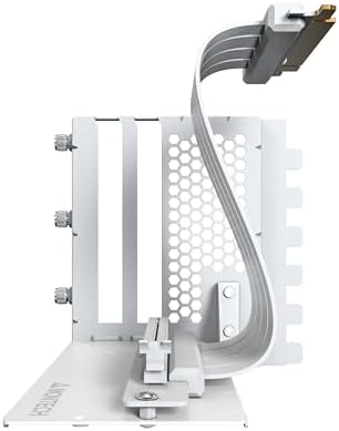 VGM 2 Dikey GPU Montaj Kiti, Yüksek Hızlı PCIE 4.0 x 16 Yükseltici Kablo, 90 Derece Uzatma Bağlantı Noktalı 244 mm Esnek Genişletici Kart, Sadece 7 PCIe Yuvası Tam Aralık, 3 yuvalı GPU Tutucu Desteği