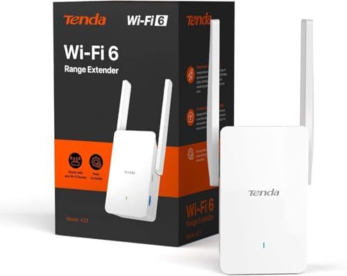 WiFi Amplifikatör WiFi Tekrarlayıcı WiFi Genişletici A23 (AX1500 Çift Bant 5GHz: 1201Mbps+2.4GHz: 300Mbps) 2* 5dBi Antenler, Gigabit Bağlantı Noktası, AP Modu, MU-MIMO, WPA3, IPv6, LED, Tüm Yönlendiricilerle Uyumlu