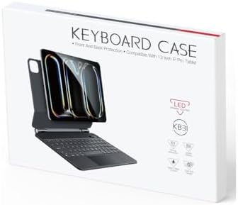 iPad Pro 13 inch (2024) ile Uyumlu Keyboard Folio Utra Slim Klavyeli Tablet Kılıfı KB31 (iPad Pro 13 - KB31)