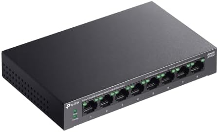 LS108GP | 8-Port Gigabit PoE+ Switch | 62W PoE Bütçesi, 250m İletim, Tak ve Çalıştır | Fansız, Sessiz Metal Kasa | IP Kamera & AP Uyumlu Ağ Anahtarı