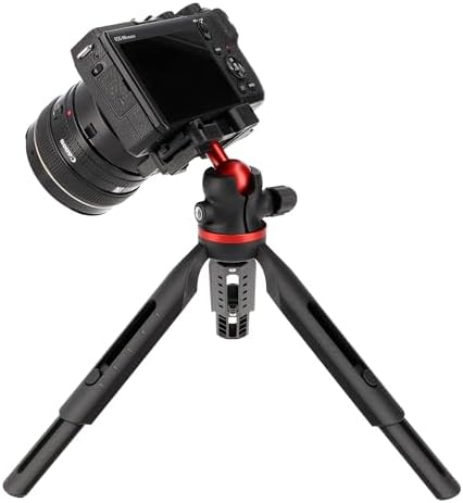 ayex Kamera ve akıllı telefon için kompakt, sağlam, esnek masa tripodu