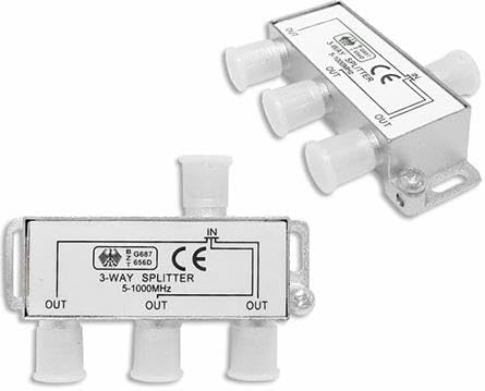 Uydu Splitter 3 lü Kablo Tv Rg6 Anten Çoklayıcı Dağıtıcı
