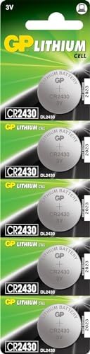 Gp Batteries Cr2430 2430 Boy Lityum Düğme Pil, 3 Volt, 5'Li Kart