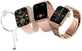 G9 Mini Akıllı Saat, OLED Ekran, GPS, EKG, Adım Sayar, Rose, 3 Kayış, Küpe ve Bileklik Hediyeli, NFC Destekli, Siri ve Asistan Uyumlu