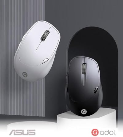 Adol Kablosuz Dual Band Hibrit Bluetooth & Kablosuz Mouse Şarjlı - Beyaz