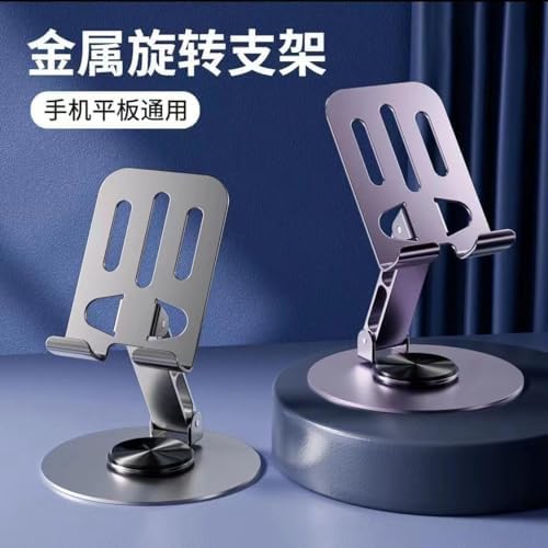 Metal Stand Tablet Telefon Tutucu 360 Derece Dönerli Ayarlanabilir Mor Telefon Tablet Standı Yüksek Kalite Masaüstü Stand