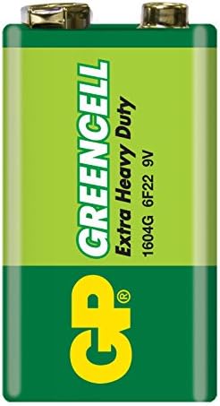 Gp Batteries Gp1604G Greencell 6F22/1222/9V Pil, 9 Volt, Tekli Kart