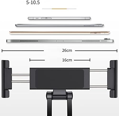 2-İn-1 Fonksiyonlu 5.1-12 İnch Tablet-Telefon tutacağı Mutfak Masaüstü Dolap Duvar Montaj Tutucu Standı Siyah