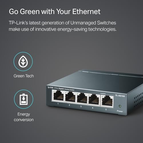 TL-SG105, 5-Port 10/100/1000Mbps Gigabit Siwtch