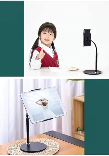 GA20 360 Ayarlı Metal Standlı Masa Üstü Metal Gövde Tablet Tutucu Telefon Standı Kaymaz Taban