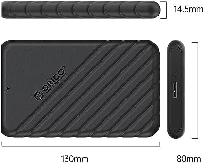 USB 3.0 Micro B 2.5” inch SATA SSD Hard Disk Kutusu Siyah