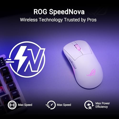 ROG KERIS II ORIGIN KABLOSUZ OYUN MOUSE'U, 64G HAFİF, ERGONOMİK, DEĞİŞTİRİLEBİLİR SWITCH YUVASI, 42K OPTİK SENSÖR, ROG MİKRO SWITCH II, ROG OMNI ALICI, 5 PROGRAMLANABİLİR TUŞ BEYAZ