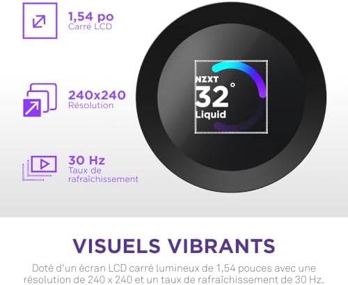 NZXT Kraken Plus 280 - AIO CPU Sıvı Soğutucu - 280mm Radyatör - 2 x F140P Fanlar - Özelleştirilebilir 1,54 inç Kare LCD - AMD® AM5, AM4 - Intel® LGA 1851/1700, 1200/115X - Siyah