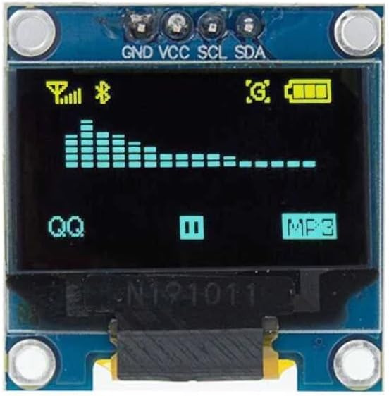 OLED 0.96 inç 128x64 Piksel Ekran Modülü - Mavi Sarı