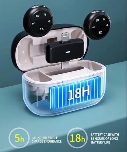 Ht-K31Pro İkili Kablosuz Yaka Mikrofonu Dijital Ekranlı Düğme Tipi Tasarım iOS/Type-C Uyumlu Gürültü Engelleme