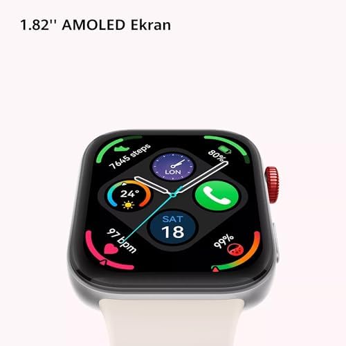 WATCH FIT 3 Akıllı Saat, iOS ve ile uyumlu, 1.82 inç AMOLED Ekran, Ultra İnce Tasarım, Kapsamlı Sağlık Takibi, Kapsamlı Sağlık Yönetimi, 10 Güne Kadar Pil Ömrü, Pembe