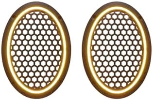 Neon Işıklı (6x9) İnç Kaliteli Plastik Hoparlör Ve Midrange Kapağı - 2 Adet - Sarı