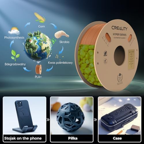 PLA Filament Hyper 3D Yazıcı Filamenti 1,75 mm 1 kg: Yüksek Hızlı PLA 30-600 mm/s Boyut Hassasiyeti +/- 0,02 mm, Çoğu 3D Yazıcı için, PLA