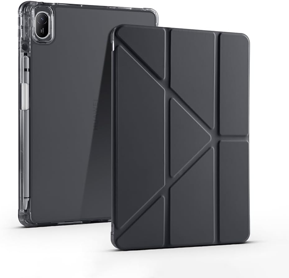 MatePad SE 11 ile Uyumlu Katlanabilir Stand Özellikli Tablet Kılıfı – Manyetik Akıllı Kapak, Otomatik Uyandırma/Uyku Fonksiyonu, İnce ve Dayanıklı Koruma Kılıfı (Siyah)