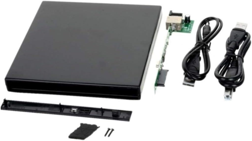 USB Sata 12.7 mm DVD RW Writer Kutusu External Harici Caddy Kutu 5115