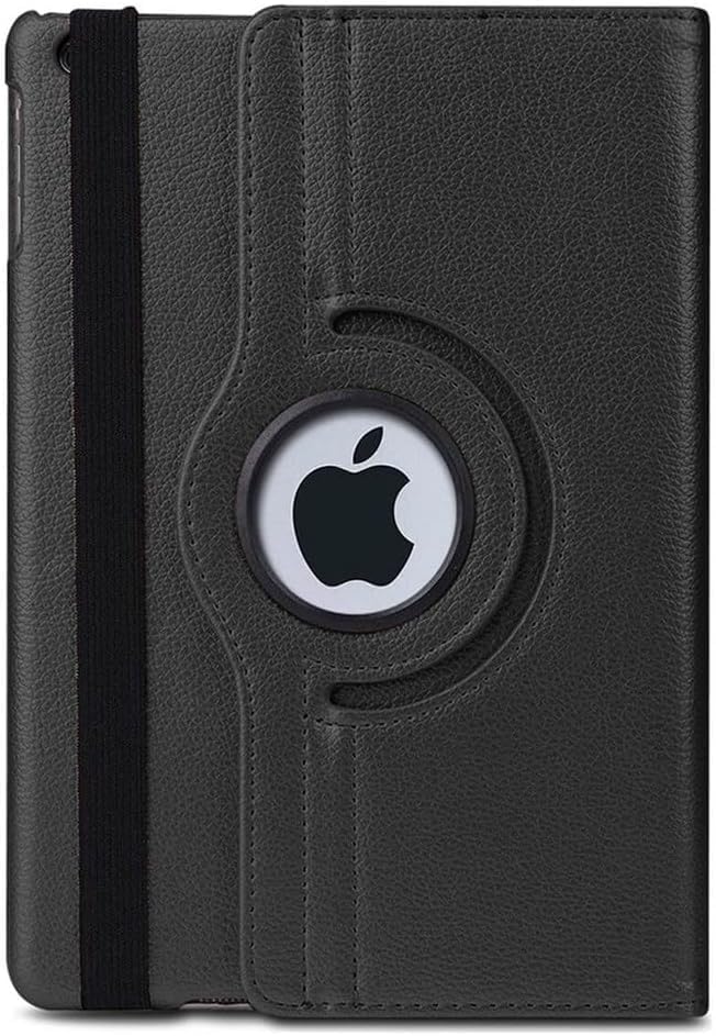 iPad İle Uyumlu Yatay ve Dikey Standlı 360 Derece Döner Tablet Kılıfı (SİYAH, iPad 9. Nesil 10.2)