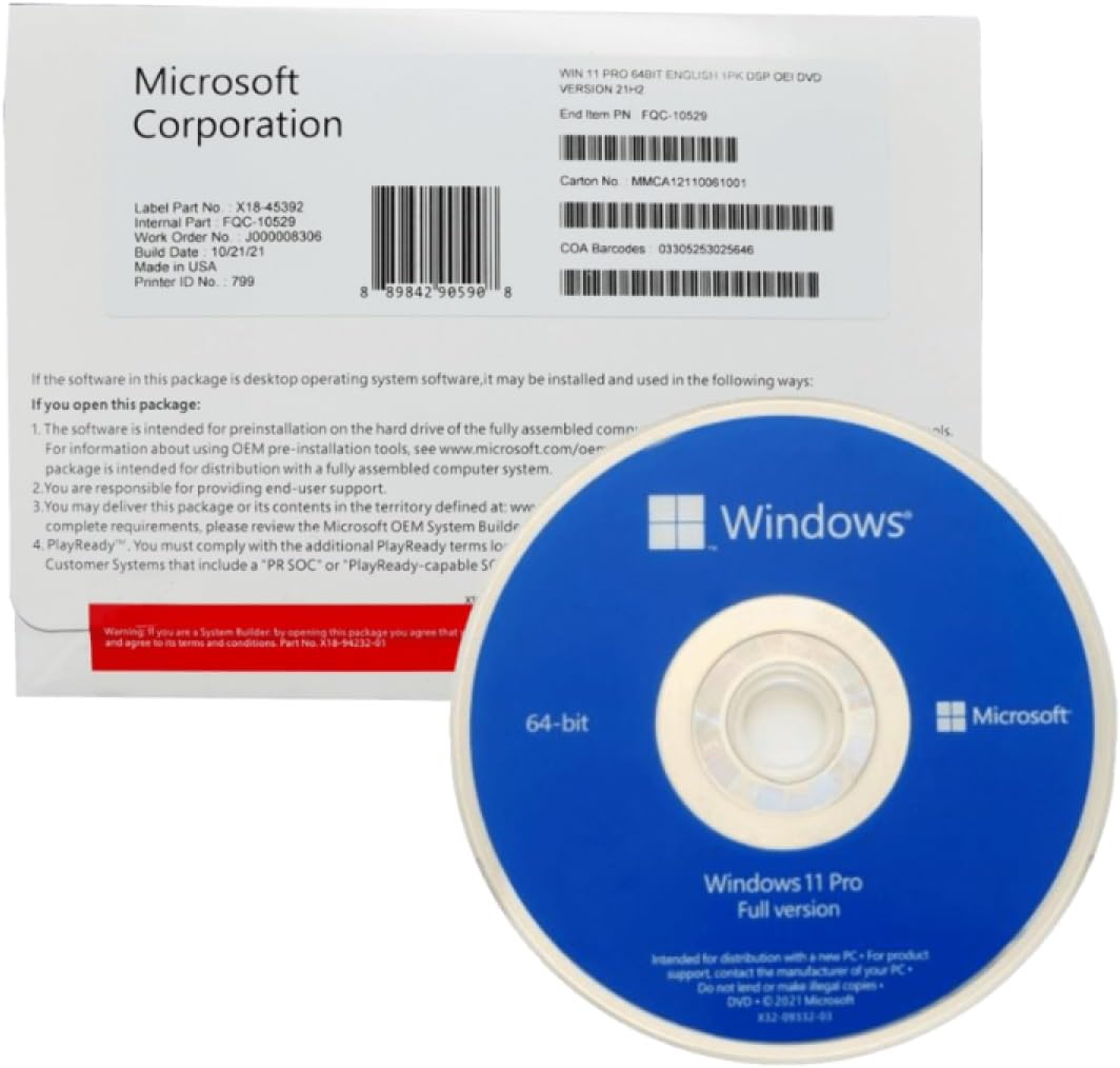 Naco Windows 11 Pro Ön Yükleme DVD Sadece işletim sistemini yeniden kurmak içindir. Lisans içermez