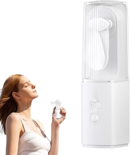 Fan Fener El Tipi Taşınabilir Mini Fenerli Çanta Fanı - Şarj Edilebilir USB Kişisel Fan ve El Feneri,Kapalı Alan Sınıf Araç Kamp Ofis Plaj Seyahat Dış Mekan Kişisel Serinletme 1200 mAh Yüksek Kapasite