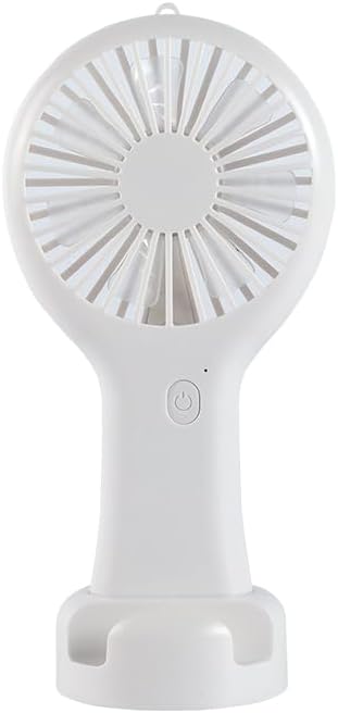 DD5002 Telefon Standlı 3 Kademeli Mini Vantilatör Portatif Soğutucu Fan El Fanı (Beyaz)
