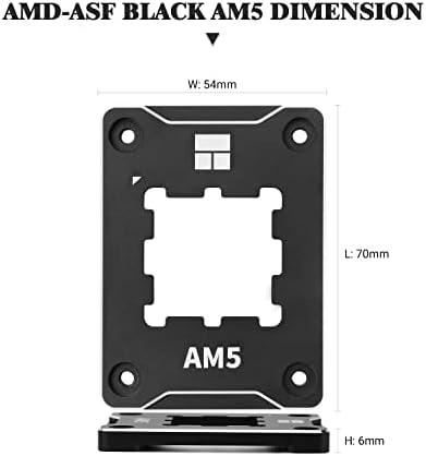 Thermalright ASF-Siyah AM5 CPU Tutucu, Düzeltici Bükülme Önleyici Sabitleme Çerçevesi, AM5 Tam Fit Sabit İşaretsiz Montaj, AM5 Bükülme Önleyici Kontak Çerçevesi, CPU Soğutucu Standardı