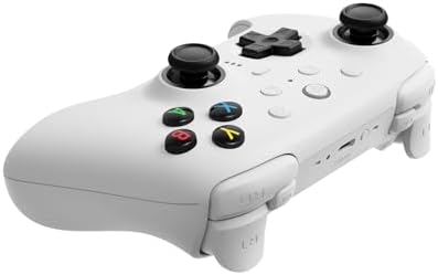 8Bitdo Windows ve için 2 Kablosuz Denetleyici, TMR Oyun Çubukları, Değiştirilebilir Salon Efekti/Dokunmatik Tetikleyiciler, Hareket Kontrolü, RGB Fire Ring, 8 Speed Kablosuz