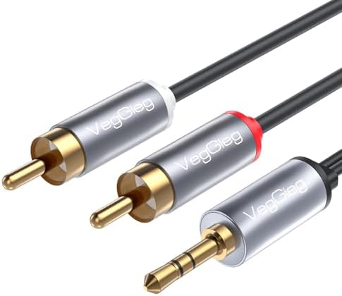 3.5mm Aux To 2 RCA Hi-Fi Ses Kablosu 10 Metre