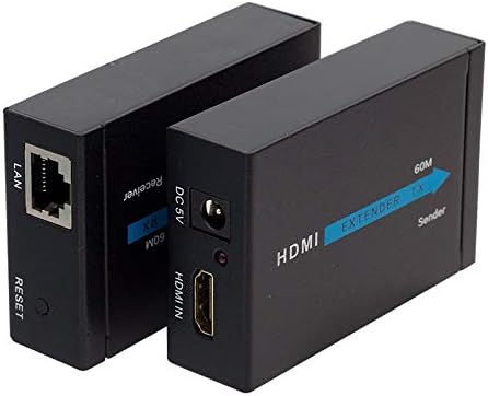 Hdmi Görüntü Aktarma, HDMI TO CAT5/CAT6, 60 Metre, Adaptörlü, Extender,