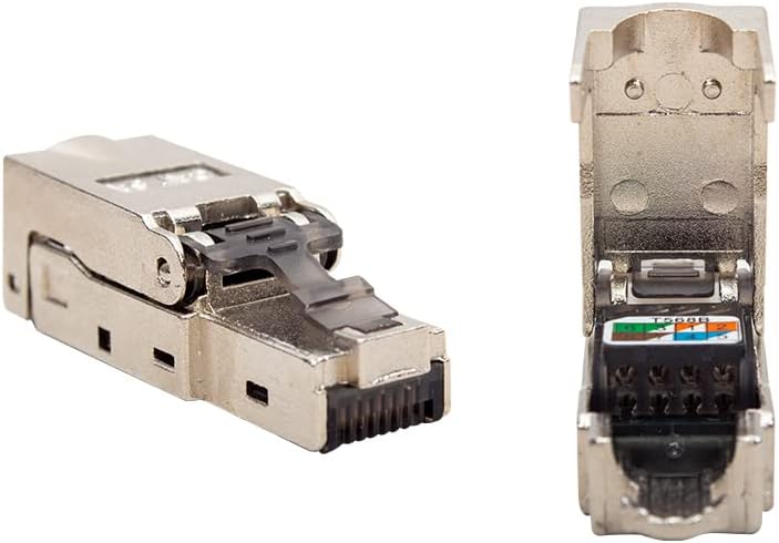 PENSESİZ KOLAY BAĞLANTILI METAL CAT6 STP JACK KONNEKTÖR