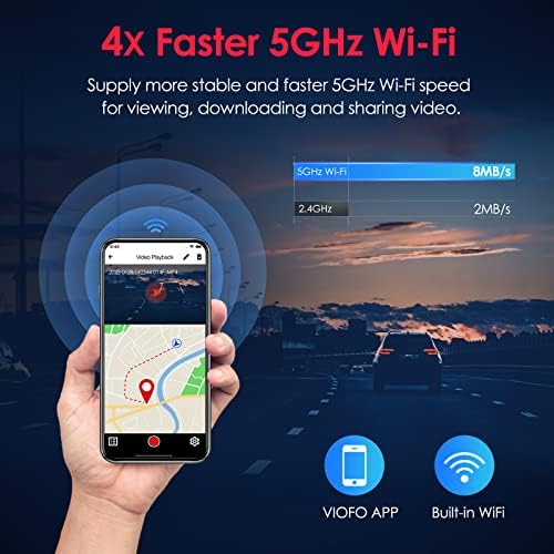 A129 PRO DUO 2 Kameralı Ön-Arka 4K Wifi GPS'li Araç Kamerası