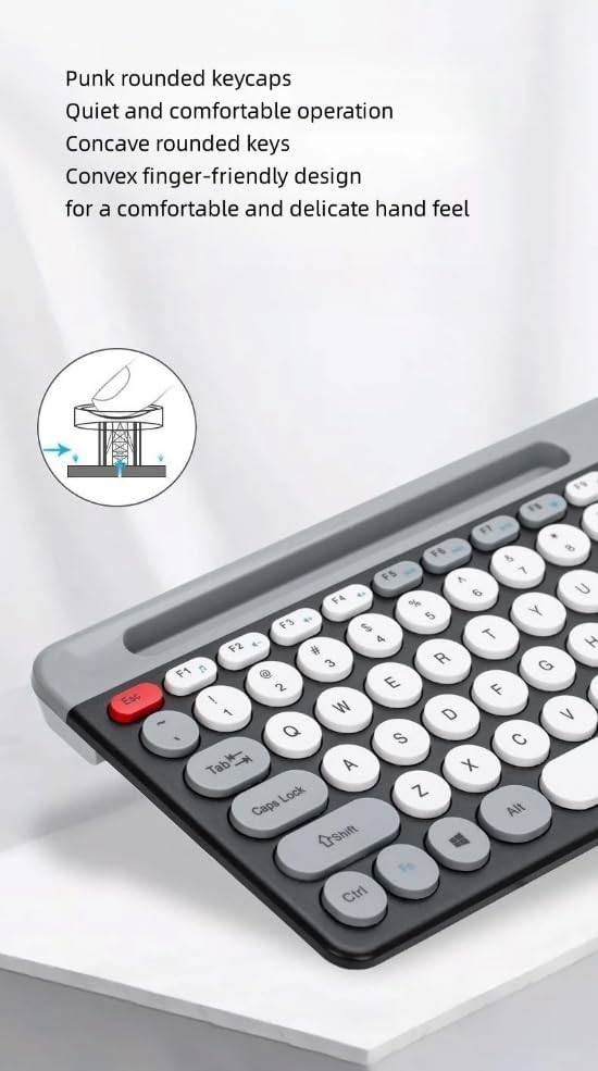 Bluetooth Klavye Mouse Kablosuz Klavye ve RGB Mouse Set 2.4G Bluetooth ve Batarya Taşınabilir Hafif ve İnce Tasarım ZYG-806